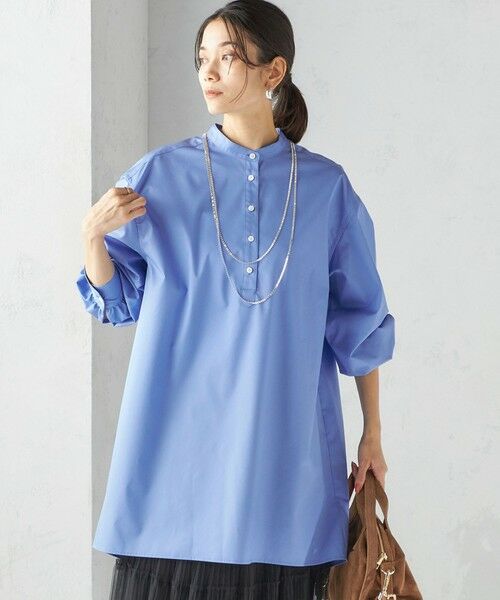 SHIPS / シップス チュニック | 〈手洗い可能〉ソリッド バックタック チュニック シャツ | 詳細8