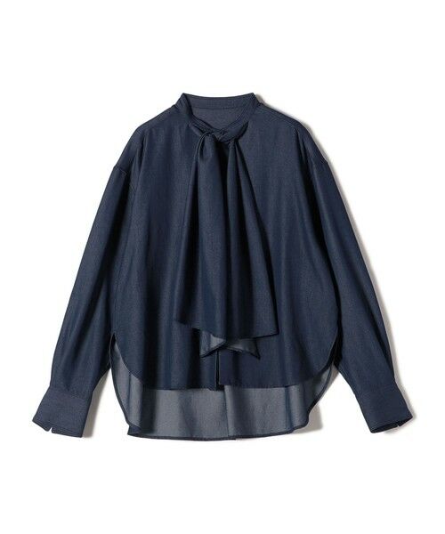 SHIPS / シップス シャツ・ブラウス | 〈手洗い可能〉デニム ライク リボン タイ ブラウス | 詳細25