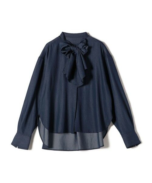 SHIPS / シップス シャツ・ブラウス | 〈手洗い可能〉デニム ライク リボン タイ ブラウス | 詳細26