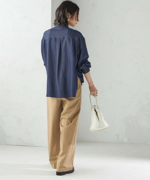 SHIPS / シップス シャツ・ブラウス | 〈手洗い可能〉デニム ライク リボン タイ ブラウス | 詳細3