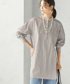 SHIPS / シップス チュニック | 〈手洗い可能〉ストライプ バックタック チュニック シャツ