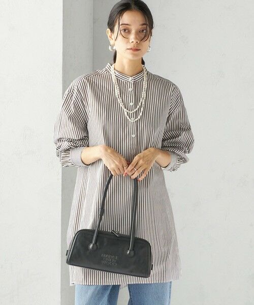 SHIPS / シップス チュニック | 〈手洗い可能〉ストライプ バックタック チュニック シャツ | 詳細11
