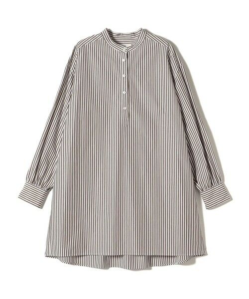SHIPS / シップス チュニック | 〈手洗い可能〉ストライプ バックタック チュニック シャツ | 詳細14