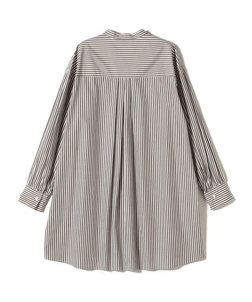SHIPS / シップス チュニック | 〈手洗い可能〉ストライプ バックタック チュニック シャツ | 詳細15