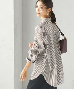 SHIPS / シップス シャツ・ブラウス | 〈手洗い可能〉ストライプ フロント ヨーク スタンドカラー シャツ