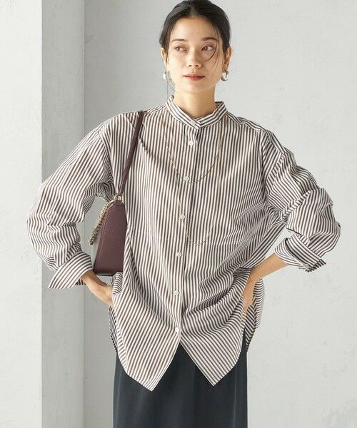 SHIPS / シップス シャツ・ブラウス | 〈手洗い可能〉ストライプ フロント ヨーク スタンドカラー シャツ | 詳細11