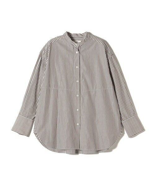 SHIPS / シップス シャツ・ブラウス | 〈手洗い可能〉ストライプ フロント ヨーク スタンドカラー シャツ | 詳細17