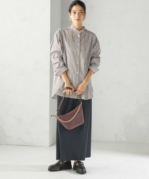 SHIPS / シップス シャツ・ブラウス | 〈手洗い可能〉ストライプ フロント ヨーク スタンドカラー シャツ | 詳細6