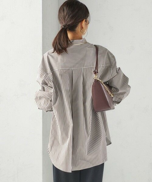 SHIPS / シップス シャツ・ブラウス | 〈手洗い可能〉ストライプ フロント ヨーク スタンドカラー シャツ | 詳細9