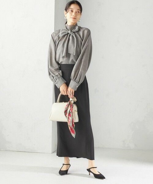 SHIPS / シップス シャツ・ブラウス | 〈手洗い可能〉ウール混 シアー ボイル リボン ブラウス | 詳細11