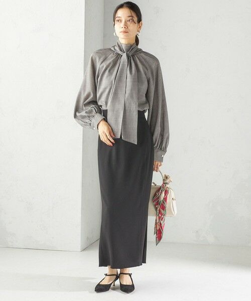 SHIPS / シップス シャツ・ブラウス | 〈手洗い可能〉ウール混 シアー ボイル リボン ブラウス | 詳細13