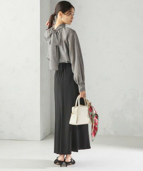 SHIPS / シップス シャツ・ブラウス | 〈手洗い可能〉ウール混 シアー ボイル リボン ブラウス | 詳細4