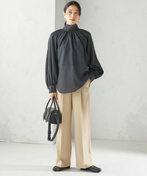 SHIPS / シップス シャツ・ブラウス | 〈手洗い可能〉ウール混 シアー ボイル リボン ブラウス | 詳細23