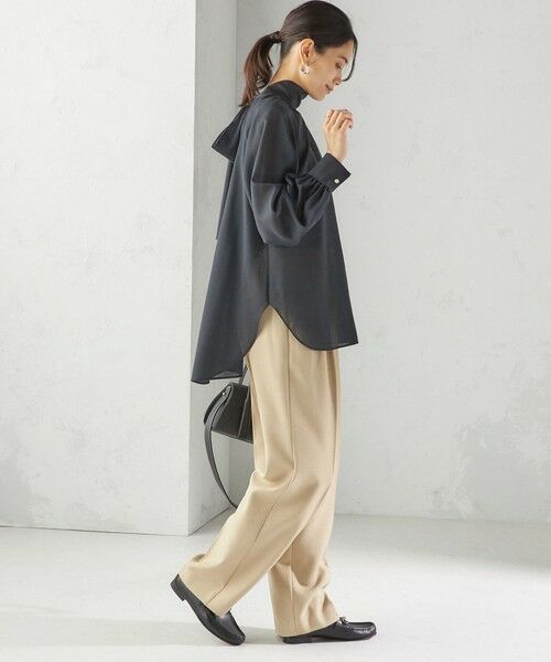 SHIPS / シップス シャツ・ブラウス | 〈手洗い可能〉ウール混 シアー ボイル リボン ブラウス | 詳細26