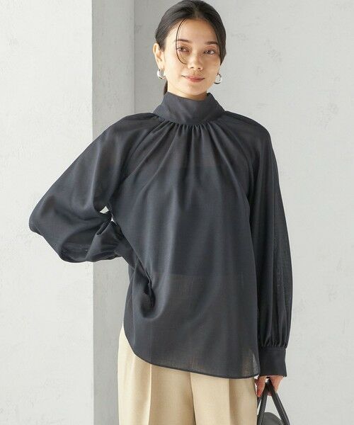 SHIPS / シップス シャツ・ブラウス | 〈手洗い可能〉ウール混 シアー ボイル リボン ブラウス | 詳細28