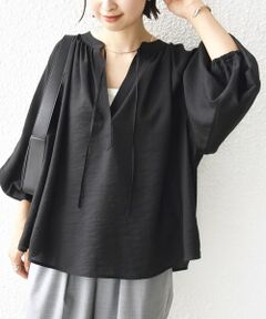 SHIPS / シップス シャツ・ブラウス | 〈手洗い可能〉シアー タンブラー デザイン ギャザー ブラウス