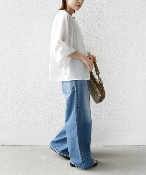 SHIPS / シップス シャツ・ブラウス | 〈手洗い可能〉シアー タンブラー デザイン ギャザー ブラウス | 詳細4