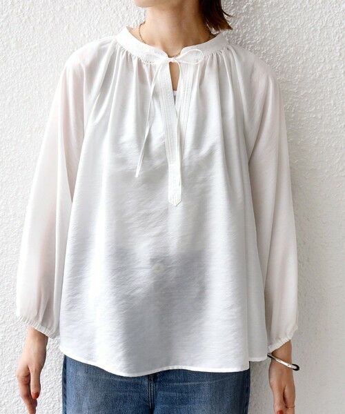 SHIPS / シップス シャツ・ブラウス | 〈手洗い可能〉シアー タンブラー デザイン ギャザー ブラウス | 詳細19