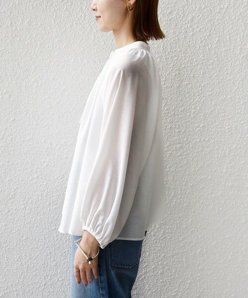 SHIPS / シップス シャツ・ブラウス | 〈手洗い可能〉シアー タンブラー デザイン ギャザー ブラウス | 詳細20