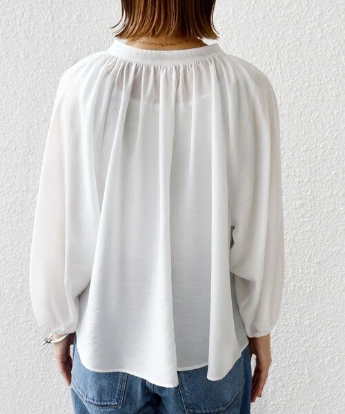 SHIPS / シップス シャツ・ブラウス | 〈手洗い可能〉シアー タンブラー デザイン ギャザー ブラウス | 詳細21