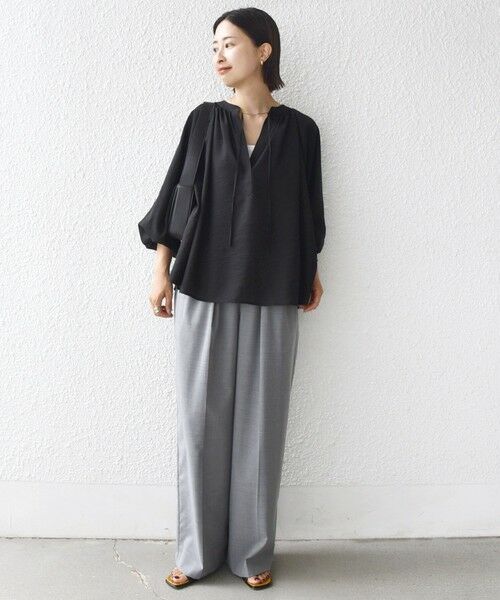 SHIPS / シップス シャツ・ブラウス | 〈手洗い可能〉シアー タンブラー デザイン ギャザー ブラウス | 詳細22