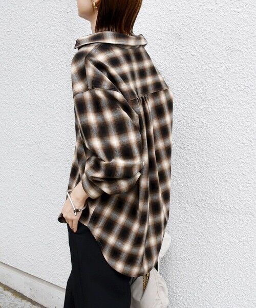 SHIPS / シップス シャツ・ブラウス | 【WEB限定】〈洗濯機可能〉オンブレチェック ギャザー シャツ 羽織 | 詳細11