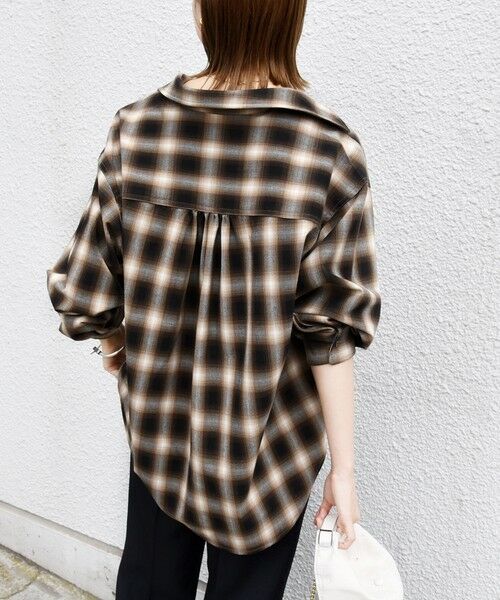 SHIPS / シップス シャツ・ブラウス | 【WEB限定】〈洗濯機可能〉オンブレチェック ギャザー シャツ 羽織 | 詳細12