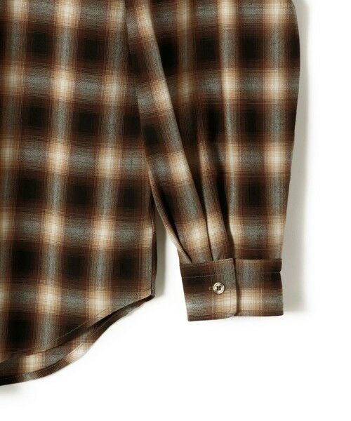 SHIPS / シップス シャツ・ブラウス | 【WEB限定】〈洗濯機可能〉オンブレチェック ギャザー シャツ 羽織 | 詳細16