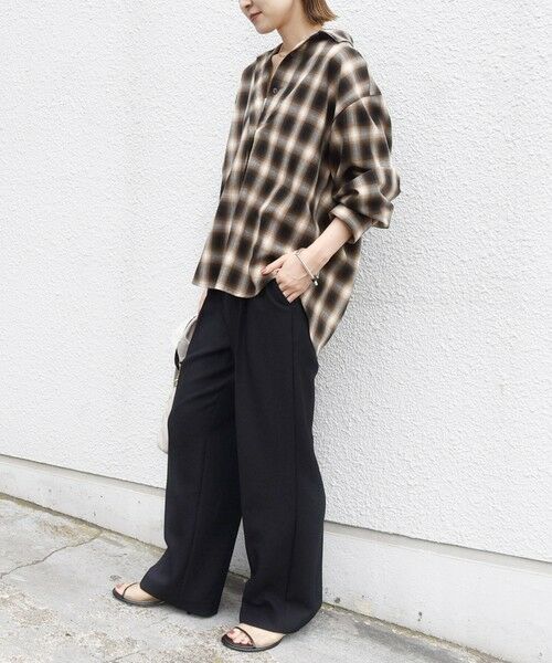 SHIPS / シップス シャツ・ブラウス | 【WEB限定】〈洗濯機可能〉オンブレチェック ギャザー シャツ 羽織 | 詳細2