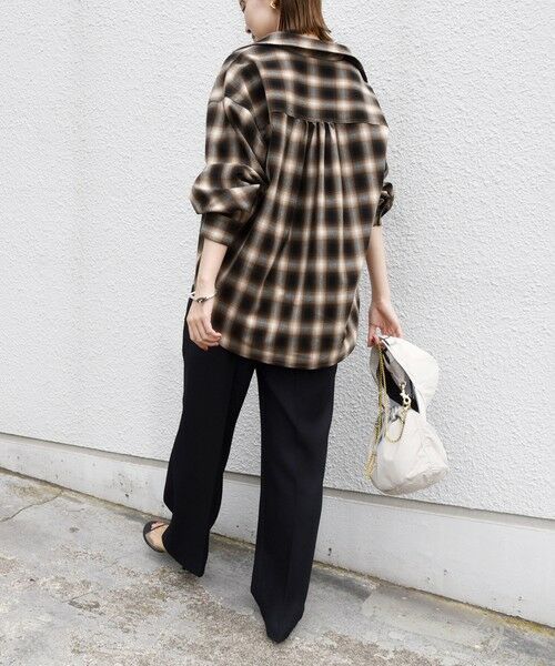 SHIPS / シップス シャツ・ブラウス | 【WEB限定】〈洗濯機可能〉オンブレチェック ギャザー シャツ 羽織 | 詳細3