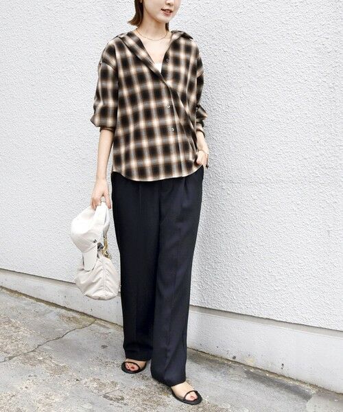 SHIPS / シップス シャツ・ブラウス | 【WEB限定】〈洗濯機可能〉オンブレチェック ギャザー シャツ 羽織 | 詳細5