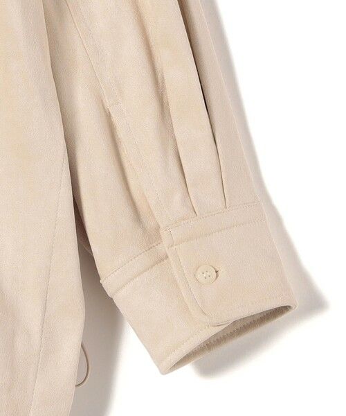 SHIPS / シップス シャツ・ブラウス | 〈手洗い可能〉ポリエステル スエード 裾 ドロスト シャツ 羽織 | 詳細17