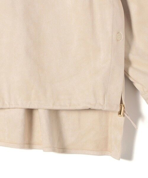 SHIPS / シップス シャツ・ブラウス | 〈手洗い可能〉ポリエステル スエード 裾 ドロスト シャツ 羽織 | 詳細18
