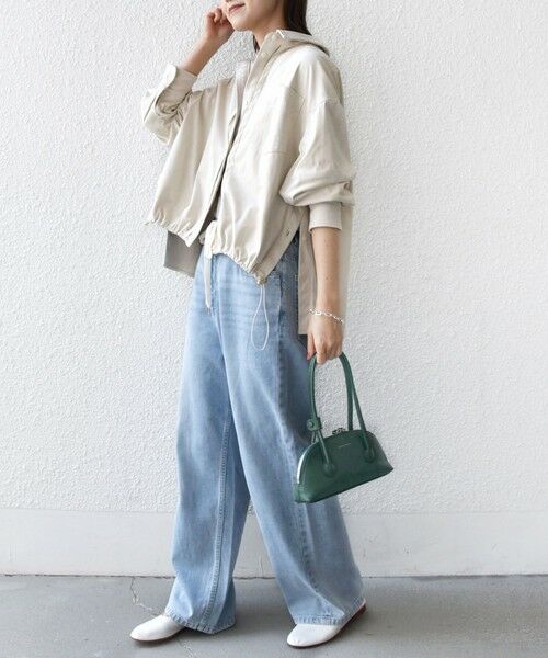 SHIPS / シップス シャツ・ブラウス | 〈手洗い可能〉ポリエステル スエード 裾 ドロスト シャツ 羽織 | 詳細3