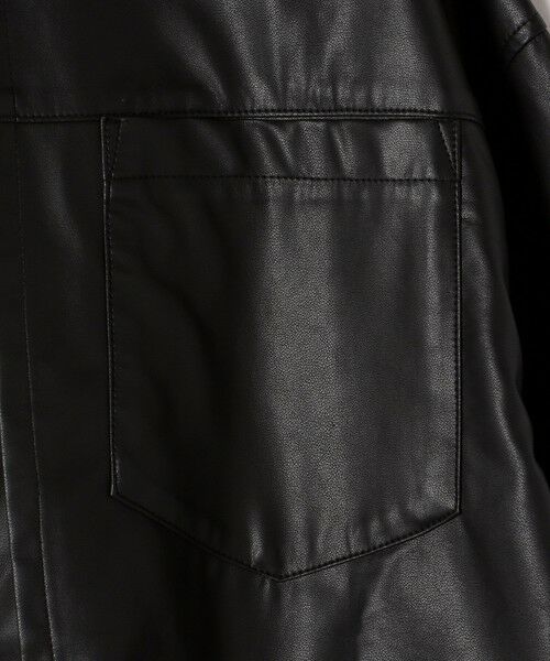 SHIPS / シップス シャツ・ブラウス | 【WEB限定】〈手洗い可能〉合成皮革 裾 ドロスト シャツ 羽織 | 詳細30