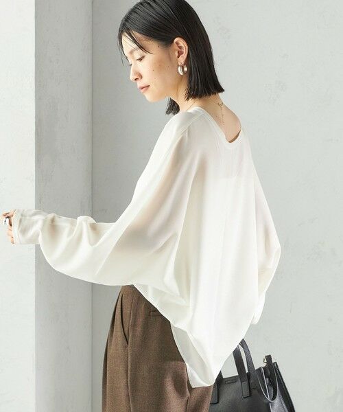 SHIPS / シップス シャツ・ブラウス | 〈手洗い可能〉前後 2WAY シアー ドルマン ブラウス | 詳細10