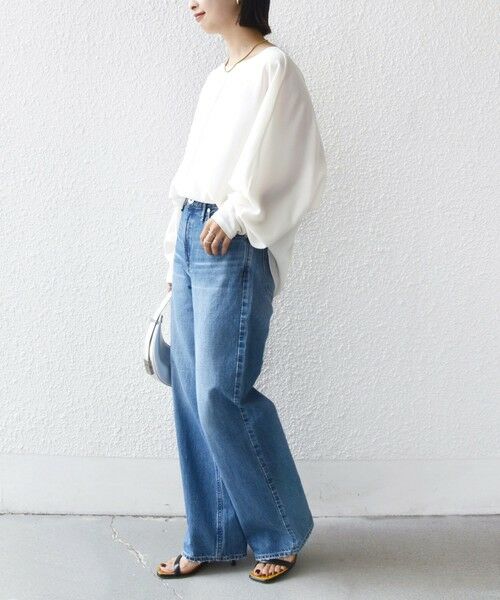 SHIPS / シップス シャツ・ブラウス | 〈手洗い可能〉前後 2WAY シアー ドルマン ブラウス | 詳細18