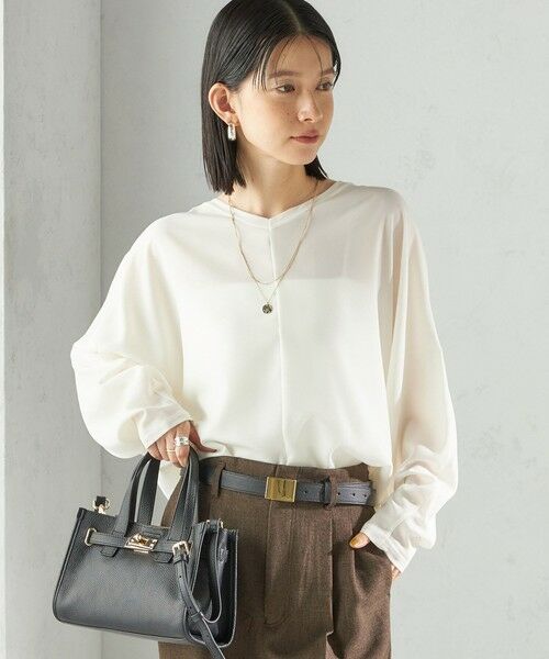 SHIPS / シップス シャツ・ブラウス | 〈手洗い可能〉前後 2WAY シアー ドルマン ブラウス | 詳細9