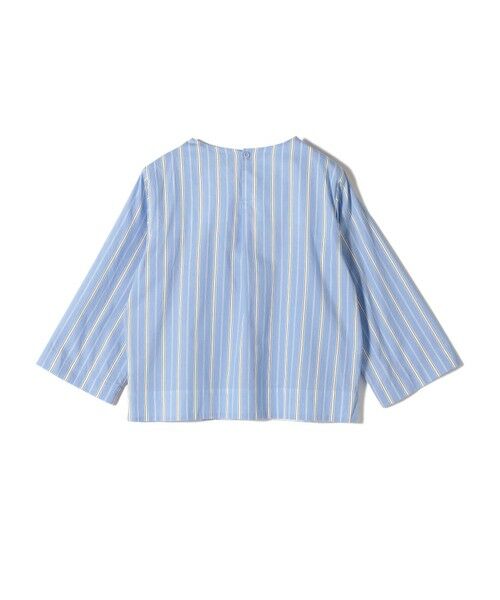SHIPS / シップス シャツ・ブラウス | SHIPS Primary Navy Label:SOMELOS ストライプ フリル ブラウス | 詳細1