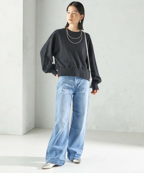 SHIPS / シップス スウェット | ミニ 裏毛 ラウンド ヘム プルオーバー | 詳細3