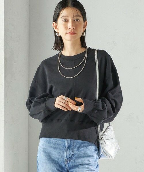 SHIPS / シップス スウェット | ミニ 裏毛 ラウンド ヘム プルオーバー | 詳細4