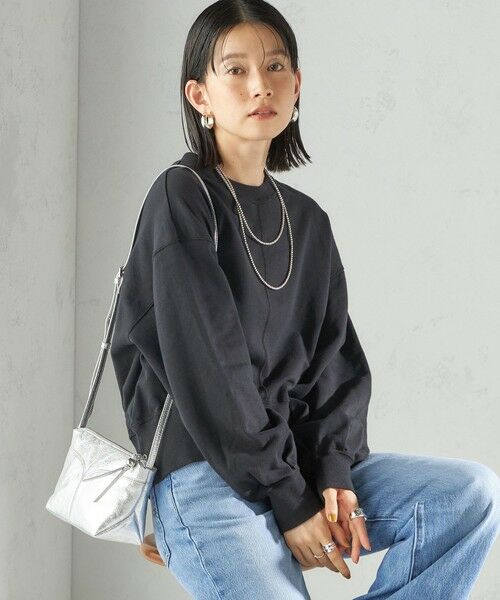 SHIPS / シップス スウェット | ミニ 裏毛 ラウンド ヘム プルオーバー | 詳細8