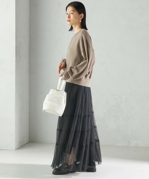 SHIPS / シップス スウェット | ミニ 裏毛 ラウンド ヘム プルオーバー | 詳細12