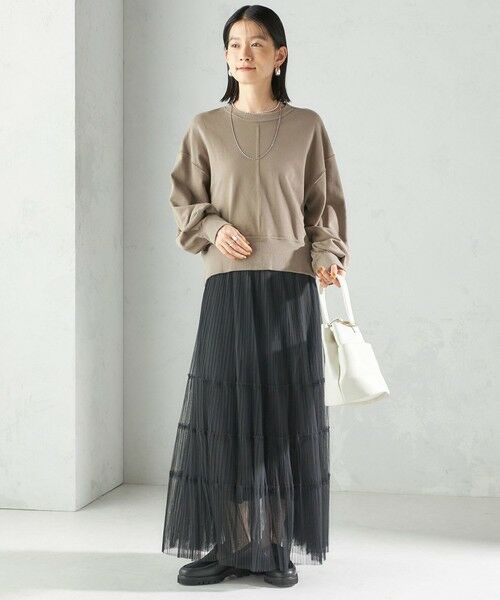 SHIPS / シップス スウェット | ミニ 裏毛 ラウンド ヘム プルオーバー | 詳細13