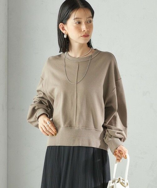 SHIPS / シップス スウェット | ミニ 裏毛 ラウンド ヘム プルオーバー | 詳細14