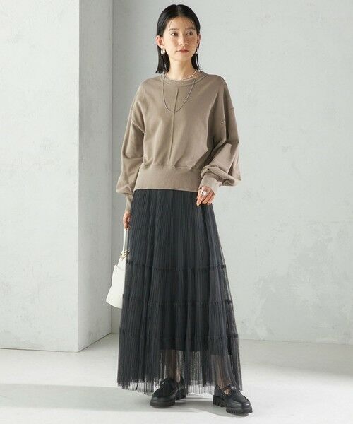 SHIPS / シップス スウェット | ミニ 裏毛 ラウンド ヘム プルオーバー | 詳細11