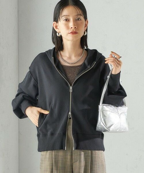 SHIPS / シップス パーカー | ミニ 裏毛 ジップ アップ フーディ | 詳細5