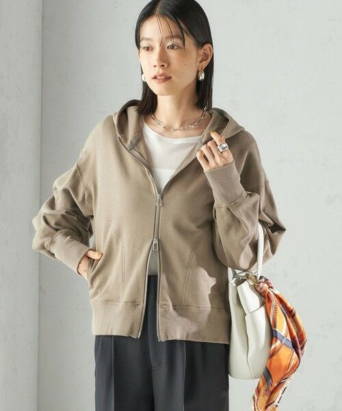 SHIPS / シップス パーカー | ミニ 裏毛 ジップ アップ フーディ | 詳細13