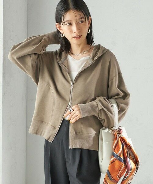 SHIPS / シップス パーカー | ミニ 裏毛 ジップ アップ フーディ | 詳細14