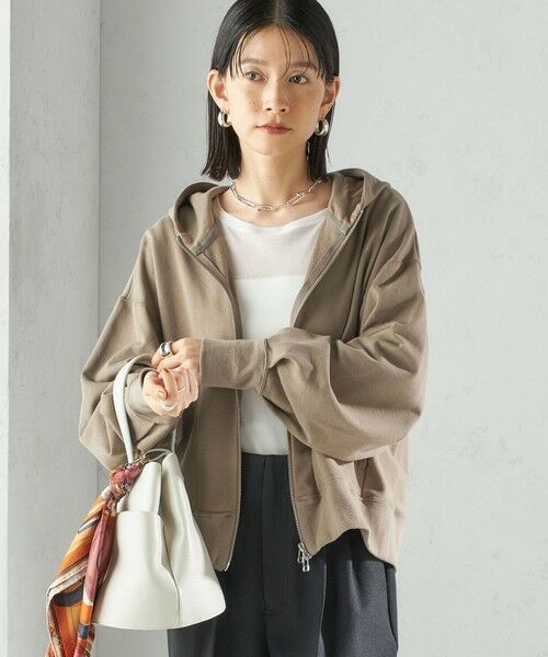 SHIPS / シップス パーカー | ミニ 裏毛 ジップ アップ フーディ | 詳細17